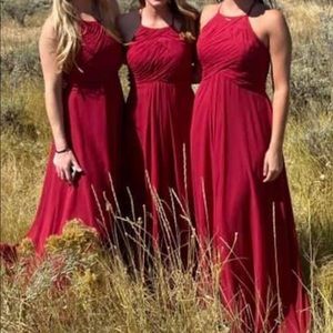AZAZIE Ginger bridesmaid dress in Burgundy